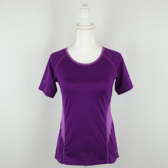 REI Women's XS Purple Scoop Neck Quick Drying Short Sleeve Activewear Tee - Picture 1 of 7